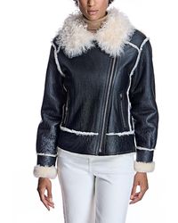 Maximilian - Nappa Finish Shearling Jacket - Lyst