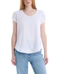 Wilt - Clothing Eyelet Cap Sleeve Top - Lyst