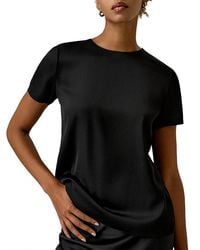 LILYSILK - Basic Silk T-Shirt - Lyst