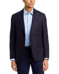 Jack Victor - Midland Regular Fit Textured Windowpane Wool Sport Coat - Lyst
