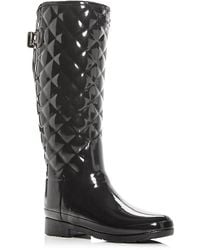 HUNTER - Refined Quilted Tall Welly - Lyst