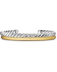 David Yurman - Dy Mercer Two Row Cuff Bracelet - Lyst