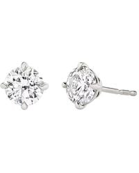 Vrai - Solitaire Stud Earrings - Lyst
