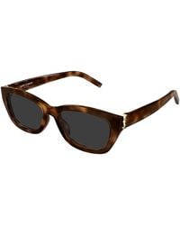 Saint Laurent - Rectangular Sunglasses, 55Mm - Lyst