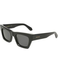 Ferragamo - Chunky Angled Rectangular Sunglasses, 50Mm - Lyst