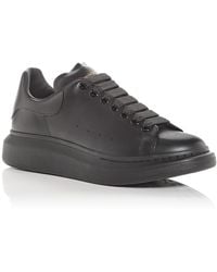 McQueen - Alexander Oversized Leather Heel Detail Sneakers - Lyst