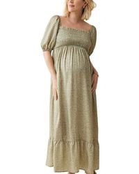 Ingrid & Isabel - Elbow Sleeve Smocked Maxi Dress - Lyst