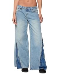 Edikted - Kiarah Low Rise Bootcut Jeans - Lyst