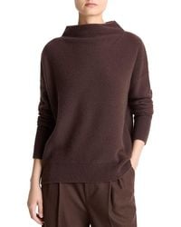 Vince - Boiled Cashmere Funnel Neck Sweater - Lyst