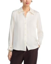 Rails - Clarise Silk Eyelet Blouse - Lyst