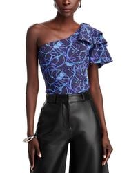 La Petite Robe Di Chiara Boni - Bunrak Sje Print Top - Lyst