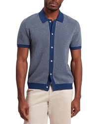 Ted Baker - Noliva Short Sleeve Small Stitch Button Through Polo - Lyst