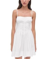 Jonathan Simkhai - Kitt Sleeveless Cotton Poplin Mini Dress - Lyst