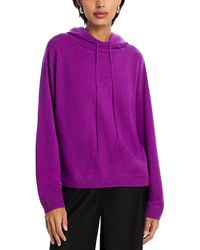 Aqua - 100% Cashmere Drop Shoulder Hoodie - Lyst