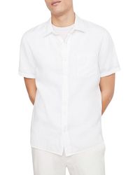 Vince - Short Sleeve Linen Shirt - Lyst