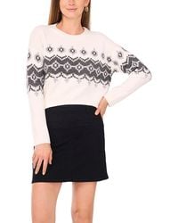 Vince Camuto - Fair Isle Raglan Sleeve Sweater - Lyst
