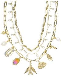 Kendra Scott - Melody Mixed Charm Layered Statement Necklace - Lyst