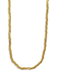 Argento Vivo - Twisted Mixed Chain Thick Collar Necklace - Lyst