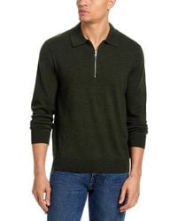 NN07 - Sergio Quarter Zip Polo Sweater - Lyst