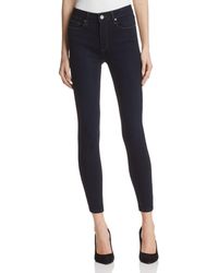 PAIGE Hoxton High Rise Ankle Jeans In Mona - Blue