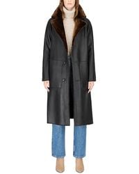 Hiso - Zira Reversible Shearling Coat - Lyst