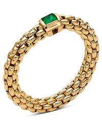 Fope - 18K Souls Emerald Flex'It Ring - Lyst
