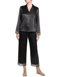 In Bloom - Satin & Lace Pajama Set - Lyst
