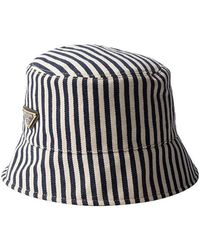 Prada - Cotton Bucket Hat - Lyst