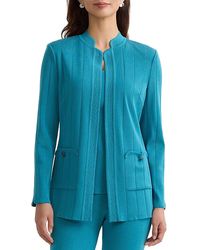 Ming Wang - Plus Size Multi-Texture Knit Jacket - Lyst