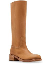 Steve Madden - Rigg03S1 Two Tone Leather Mid-Calf Boots - Lyst