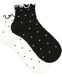 Stems - Dot Ruffled Ankle Socks, Pack Of 2 - Lyst