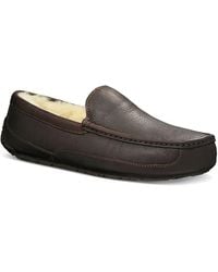 UGG - Australia Ascot Leather Slippers - Lyst