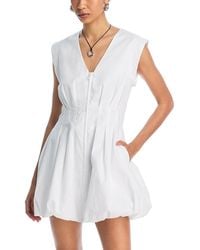 Steve Madden - Gale Bubble Hem Poplin Mini Dress - Lyst