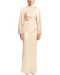 Shona Joy - La Lune High Neck Balloon Sleeve Maxi Dress - Lyst