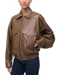 STAUD - Eugene Leather Jacket - Lyst