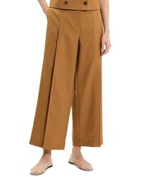 Theory - City Pleated High Waist Wide Leg Pants - Lyst
