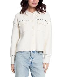 Central Park West - Felix Studded Sweater Jacket - Lyst