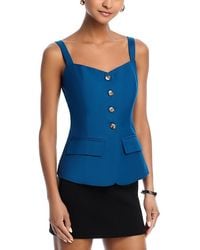 Aqua - Square Neck Tank Vest - Lyst