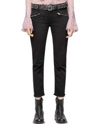 Zadig & Voltaire Ava Slim Jeans In Black