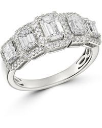 Bloomingdale's Diamond Three - Stone Ring In 14k White Gold