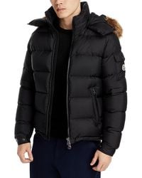 Moncler - Mayaf Faux Fur Trim Hooded Down Puffer Jacket - Lyst