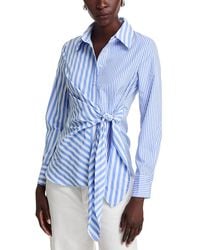 Gracia - Striped Tie Side Shirt - Lyst