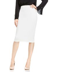 vince camuto stretch knit midi tube skirt