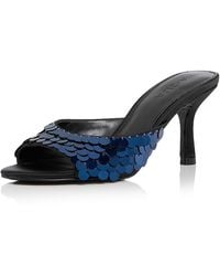 Aqua - Shely Sequin Mules - Lyst