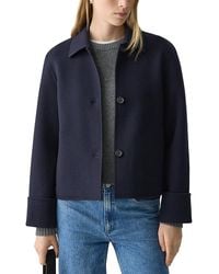 Theory - Wool & Cashmere Boxy Cuffed Jacket - Lyst