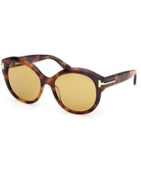 Tom Ford - Icon Collection Round Sunglasses, 57Mm - Lyst
