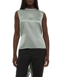 Helmut Lang - Silk Scarf Drape Top - Lyst