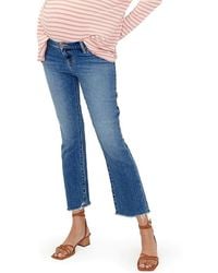 Hatch Collection - Under The Bump Crop Maternity Jean - Lyst