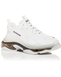 balenciaga triple s clear sole red