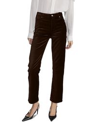 FRAME - Le Sleek Straight High Rise Velvet Jeans - Lyst